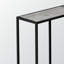 Table d'appoint en L à finition grise avec pieds en métal Faxon, H 31,79 po x l 35,74 po x P 35,74 po