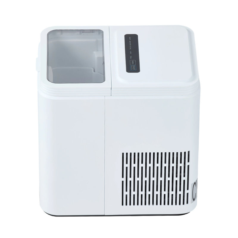 Living And Home 26.5 Lb. Daily Production Cube Clear Ice Portable Ice Maker, White