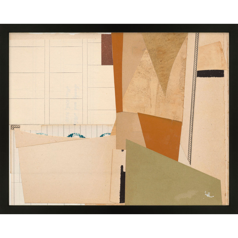 Abstract Print by Sarah Short, Black Framed, 30" H x 38" W x 1.25" D