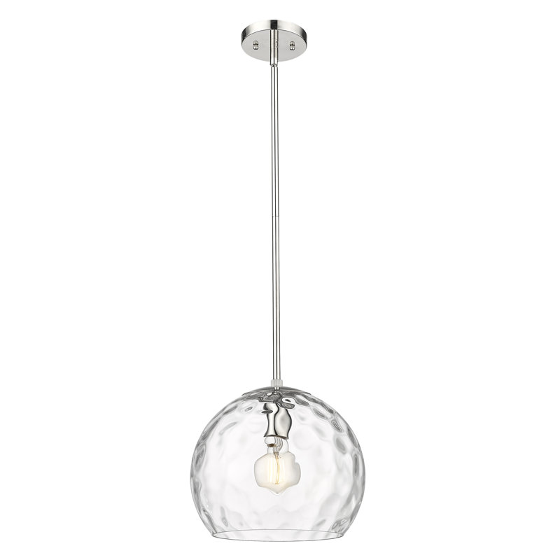 Luminaire suspendu 1 lumière, H 10,5 po x l 11,75 po x P 11,75 po