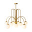 Spoffo 10-Light Modern Sputnik Ceiling Light Glass Bubble Chandelier-1478539955
