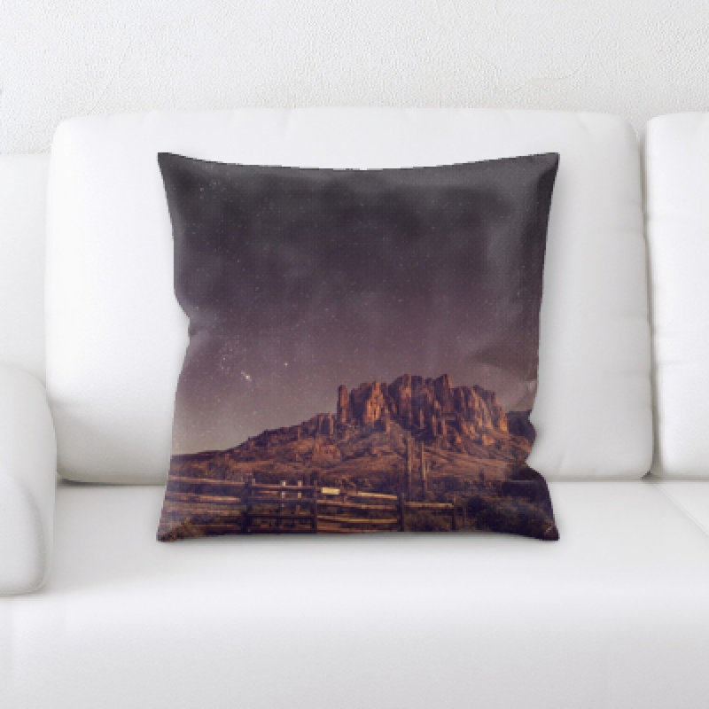 Microsuede Reversible Throw Pillow