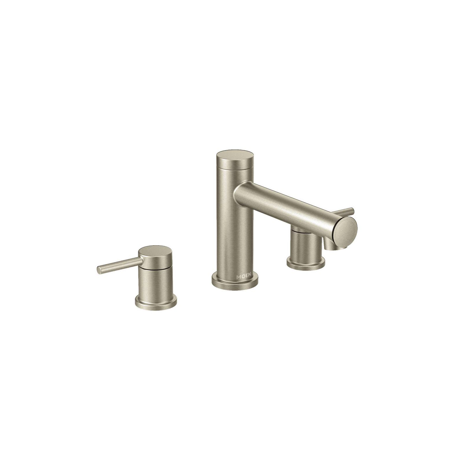 Align Double Handle Deck Mounted Roman Tub Faucet Trim, Brushed Nickel