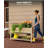 48x24x30 Inch Raised Garden Bed,Elevated Wooden Planter Box Stand Large Planter Stand Box for Fruits Vegetables Flowers, with Storage Shelf