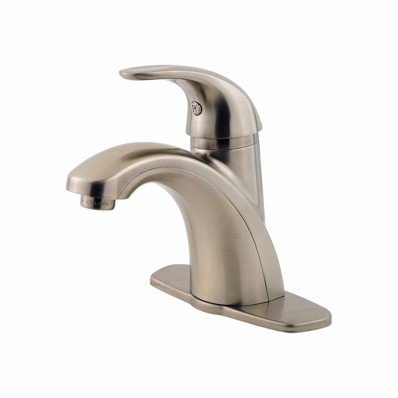 Parisa Single Hole Bathroom Faucet with Drain Assembly, Brushed Nickel