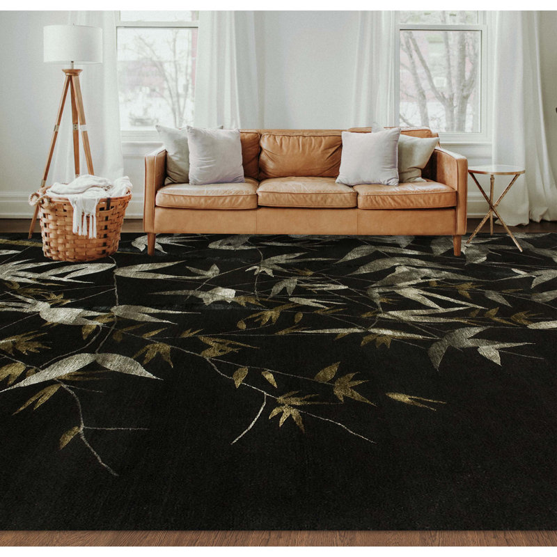 Floral Area Rug, Rectangle 6' x 9'