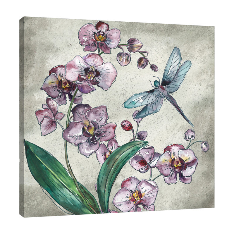 "Boho Orchid II", toile tendue par August Grove®, H 48 po x l 48 po x P 1,5 po
