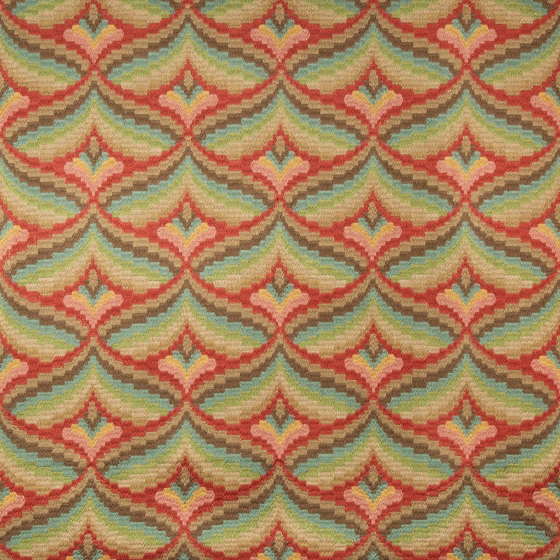 Manor House Giles Embroidery Fabric, Berry