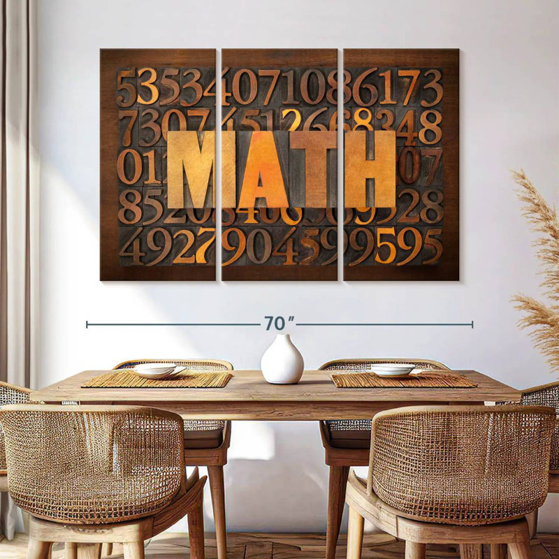 Math sur les nombres, H 42 po x l 65 po