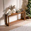 60 Inch Wide Solid Wood Veneer Console Table Sofa Table With Storage-1009286723