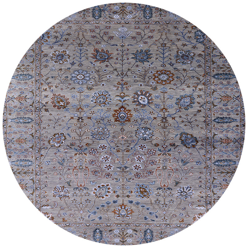 Tapis oriental gris Anag, Rond 4 pi