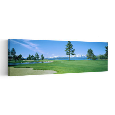 Sand Trap In A Golf Course, Edgewood Tahoe Golf Course, Stateline, Douglas County, Nevada Abstract Contemporary Landscape Nature Wall Art