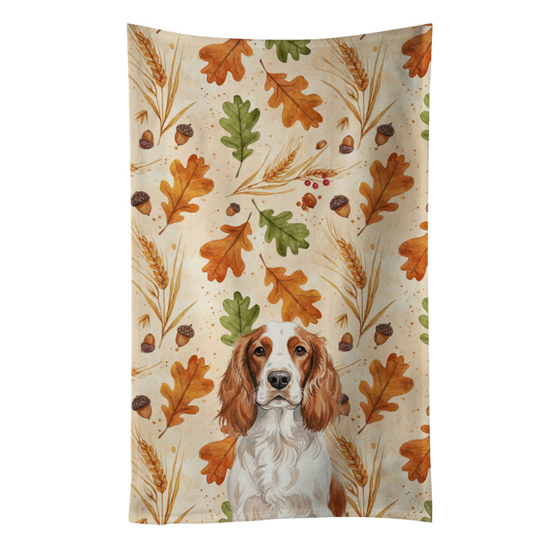 Serviette de cuisine tricolore Sheltie, Welsh Springer Spaniel