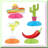 Mint Green, Pink, Cream Paper Fans Set