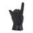 Crislyn Decorative Stoneware Ceramic Hand Sculpture with Shaka Gesture Silhouette Contemporary Abstract Accent Art Figurine Modern Handcrafted Display Object-326839160