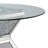 Round Glass Top Metal Base Dining Table