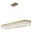 4-Light Gold LED Chandelier With Clear Crystal Accents