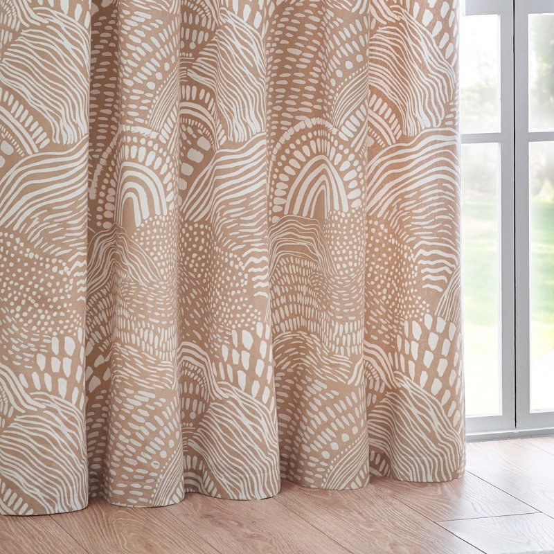 Burla Room Darkening Curtain Pair, Beige, 229 W x 137 D cm