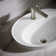 Serif® Ceramic Oval Drop-In Bathroom Sink with Overflow