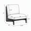 Ensemble de 2 chaises d'appoint, chaises de salon modernes avec structure en bois massif et siège rembourré-415557702-415557709