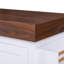 Grand îlot de cuisine de 53 po avec bureau de 3,5 po d'épaisseur, supports à épices et à serviettes, îlot de cuisine roulant avec rangement sur 5 roulettes, 2 très grands tiroirs, pour la maison, la cuisine, la salle à manger, blanc-6024906