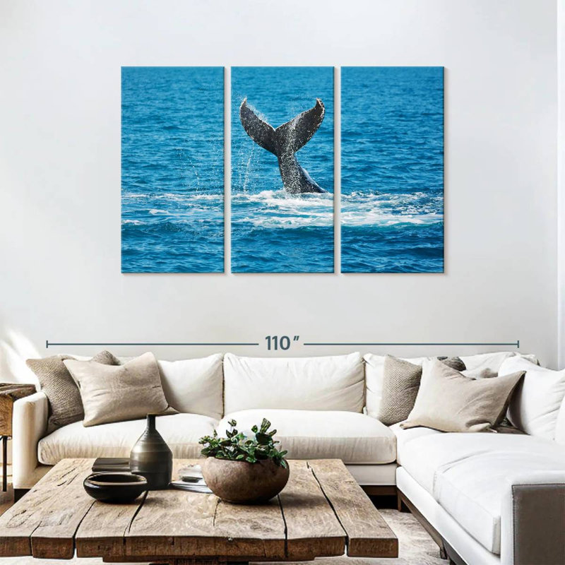 Whale Tail View, 48" H x 74" W