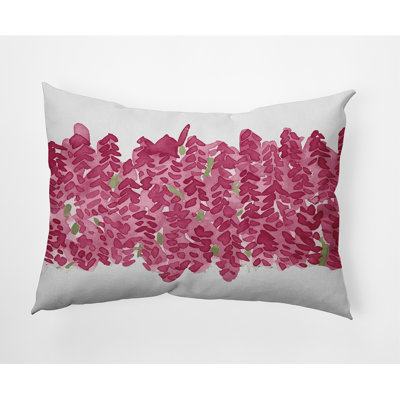 Flower Bell Floral Reversible Throw Pillow