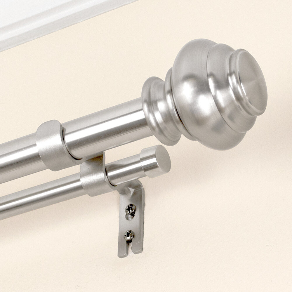 Greyleigh™ Steel Adjustable Double Curtain Rod & Reviews