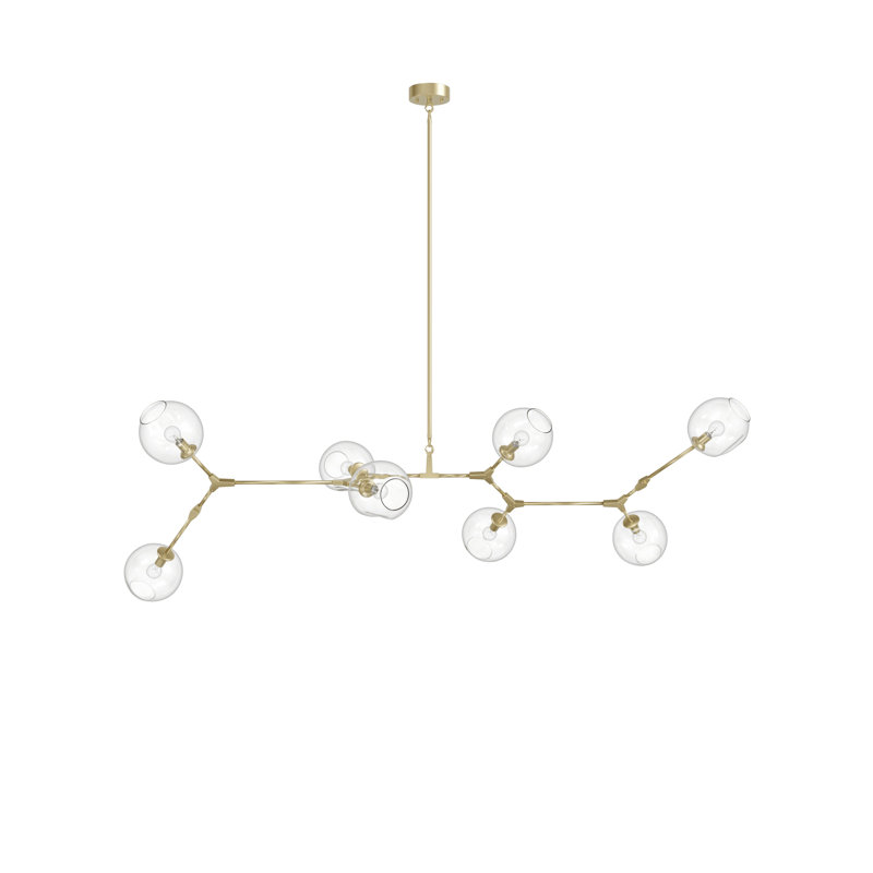 Maclean 8 - Light Dimmable Chandelier, Brushed Brass