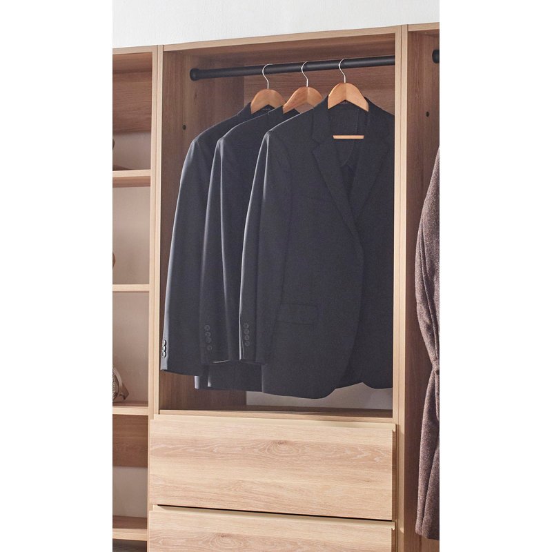 Kalinikos 125.6'' Closet System, Oak