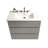 Bathroom Vanity Sink 36" - Gray, Silent, Extra Storage Gray Silent Drawer, Spacious Compartment-157562925-157562924
