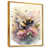 Toile avec cadre flottant or