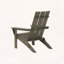 Chaise Adirondack pliable en bois d'acacia - Vibe rustique, finition élégante et rangement compact pour patio-935084657