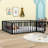  Denayah Metal Platform Bed with Fence and Door-233354924-233354899