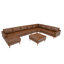 Canapé modulaire faisant face à droite avec repose-pieds Allysson-1581115671