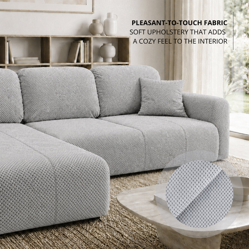 Safila 3 Seater Sofa Bed, Left Hand Facing Corner Sofa