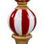 Décoration de Noël commerciale en forme de boule 48 po - or et blanc-105340051