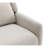 Mid-Century Modern Pushback Manual Recliner Tapered Legs Linen Textured Fabric High Back Subtle Channel Detail Beige Finish Primary Living Room-1383628882