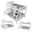 Gallardo 120 X 200cm Bunk Bed with Built-in Ladder Included