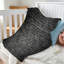 Jeté en flanelle transparente molletonné ultra doux, imprimé brique noir foncé foncé-130070398