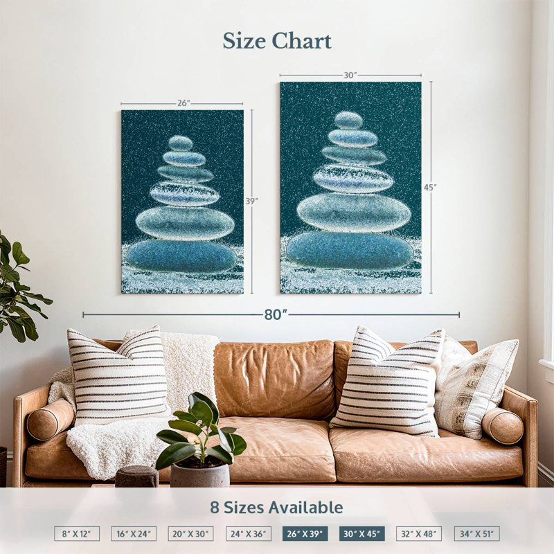 Alvord Winter Stone Stack, 39" H x 26" W