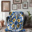 Iberian Tile Designs - 1 Piece Premium Sherpa Blanket-101343256