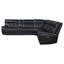 Canapé modulaire inclinable en cuir Drumrankin