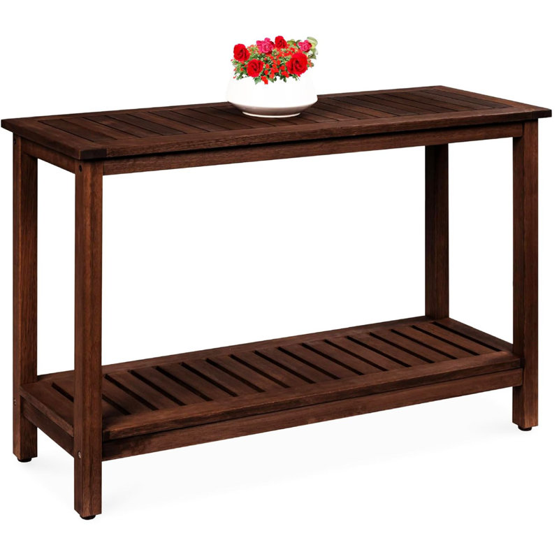 Eris Rectangular Outdoor Buffet & Console Table, Espresso