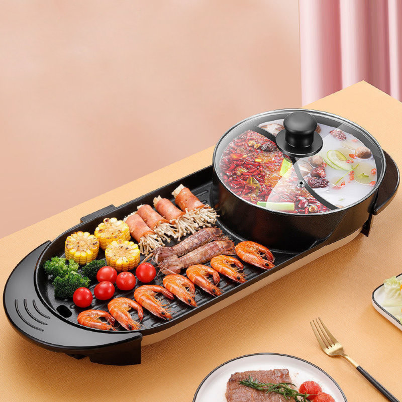 BRUCE SHARK LLC 28.93cm Non Stick Electric Grill with Lid