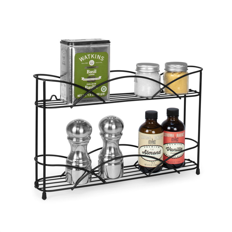 Wall Spice Rack, Black