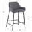 Cassiopeia Upholstered Counter Stool with Metal Frame-41572699-41572718