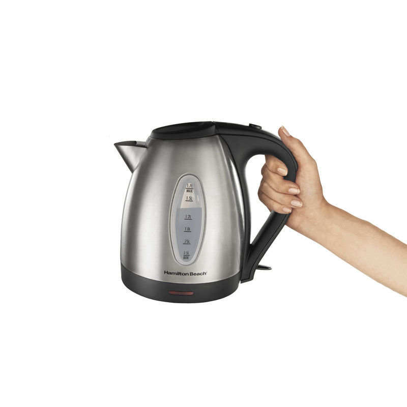 Hamilton Beach 1.7 L Black and Silver Electric Kettle