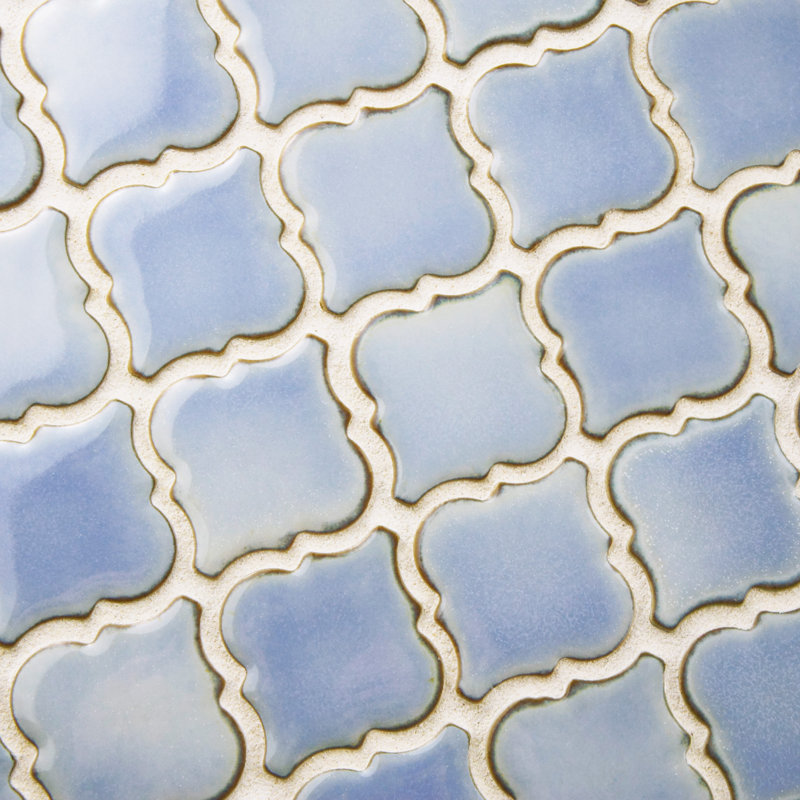 Hudson Tangier 2" x 2" Porcelain Grid Mosaic Wall & Floor Tile, Frost Blue