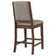 Chaise de comptoir rembourrée (ensemble de 2)